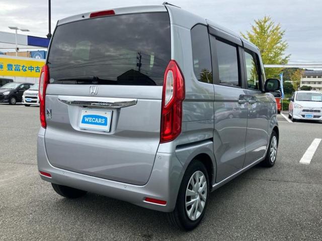 N-BOX L 新品タイヤ/保証書/純正 SDナビ/衝突安全装置/電動スライドドア/シートヒーター/車線逸脱防止支援システム/ヘッドランプ LED/EBD付ABS/横滑り防止装置/アイドリングストップ ワンオーナー(3枚目)