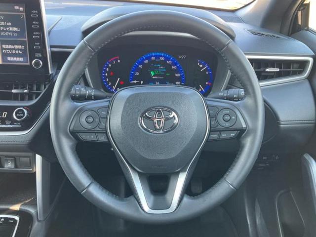 カローラクロス Z 新品タイヤ/純正エアロ/保証書/ディスプレイオーディオ+ナビ9インチ/衝突安全装置/シートヒーター/パノラミックビューモニター/車線逸脱防止支援システム/シート ハーフレザー 衝突被害軽減システム(15枚目)