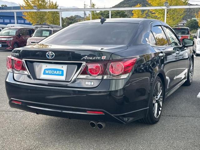 クラウンハイブリッド ハイブリッドアスリートG 保証書/純正 8インチ SDナビ/シートヒーター/シート フルレザー/ヘッドランプ LED/ETC/EBD付ABS/横滑り防止装置/アイドリングストップ/バックモニター/フルセグTV/DVD 革シート(3枚目)