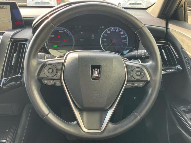 クラウンハイブリッド RSアドバンス 新品タイヤ/保証書/純正 8インチ SDナビ/衝突安全装置/シートヒーター/車線逸脱防止支援システム/シート ハーフレザー/ヘッドランプ LED/ETC/EBD付ABS/横滑り防止装置 バックカメラ(16枚目)