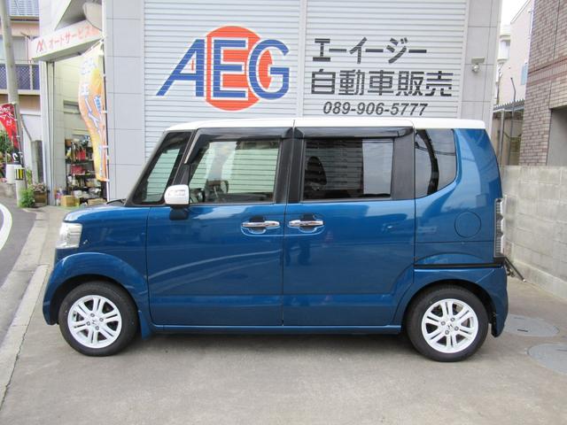 N-BOX 2トーンカラースタイル GターボSSパッケージ ナビ TV Bluetoothオーディオ 両側オートスライド クルーズコントロール CTBA ディスチャージヘッドライト パドルシフト ベンチシート ターボ 2トンカラー ユーザー1オーナー車(5枚目)