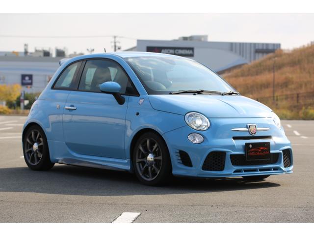 アバルト500 ベースグレード 社外フロントエアロ 社外シフトノブ ローダウン バブリング バックカメラ 5MT 純正アルミホイール レコードモンツァマフラー(8枚目)