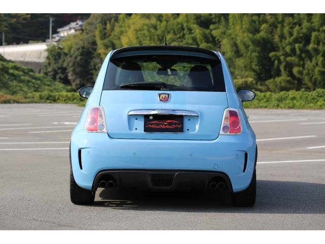 アバルト500 ベースグレード 社外フロントエアロ 社外シフトノブ ローダウン バブリング バックカメラ 5MT 純正アルミホイール レコードモンツァマフラー(15枚目)