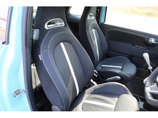 アバルト500 ベースグレード 社外フロントエアロ 社外シフトノブ ローダウン バブリング バックカメラ 5MT 純正アルミホイール レコードモンツァマフラー(29枚目)