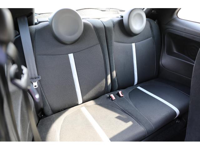 アバルト500 ベースグレード 社外フロントエアロ 社外シフトノブ ローダウン バブリング バックカメラ 5MT 純正アルミホイール レコードモンツァマフラー(41枚目)