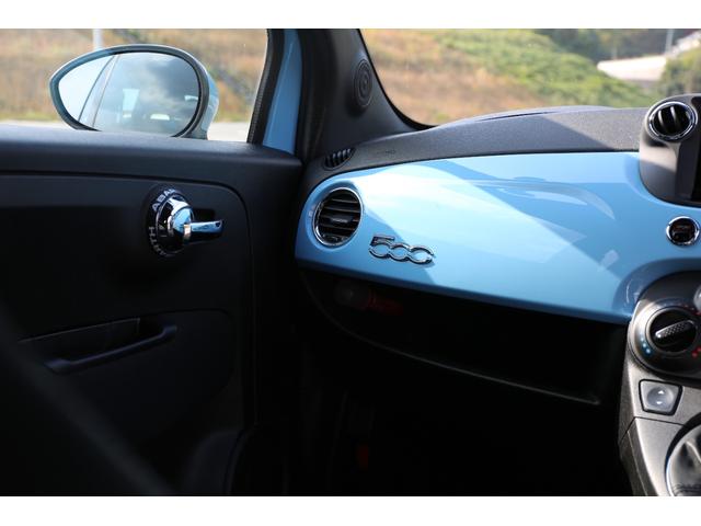 アバルト500 ベースグレード 社外フロントエアロ 社外シフトノブ ローダウン バブリング バックカメラ 5MT 純正アルミホイール レコードモンツァマフラー(46枚目)