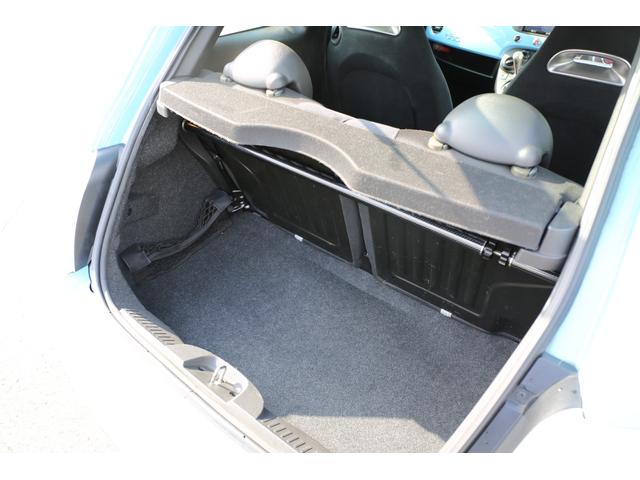 アバルト500 ベースグレード 社外フロントエアロ 社外シフトノブ ローダウン バブリング バックカメラ 5MT 純正アルミホイール レコードモンツァマフラー(50枚目)