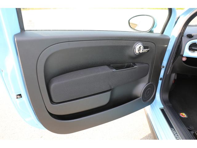 アバルト500 ベースグレード 社外フロントエアロ 社外シフトノブ ローダウン バブリング バックカメラ 5MT 純正アルミホイール レコードモンツァマフラー(53枚目)