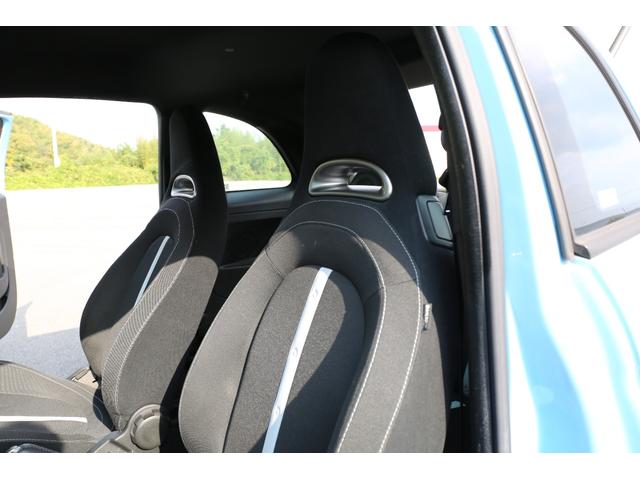 アバルト500 ベースグレード 社外フロントエアロ 社外シフトノブ ローダウン バブリング バックカメラ 5MT 純正アルミホイール レコードモンツァマフラー(55枚目)