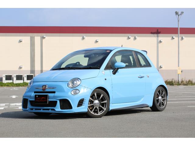 アバルト500 ベースグレード 社外フロントエアロ 社外シフトノブ ローダウン バブリング バックカメラ 5MT 純正アルミホイール レコードモンツァマフラー(57枚目)