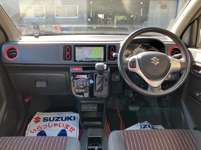 アルトターボRS ベースグレード AT パドルシフト インタークーラーターボ レーダーブレーキサポート 社外ナビ フルセグTV Bluetooth CD/DVD ETC プッシュスタートスマートキー 15インチAW シートヒーター(6枚目)