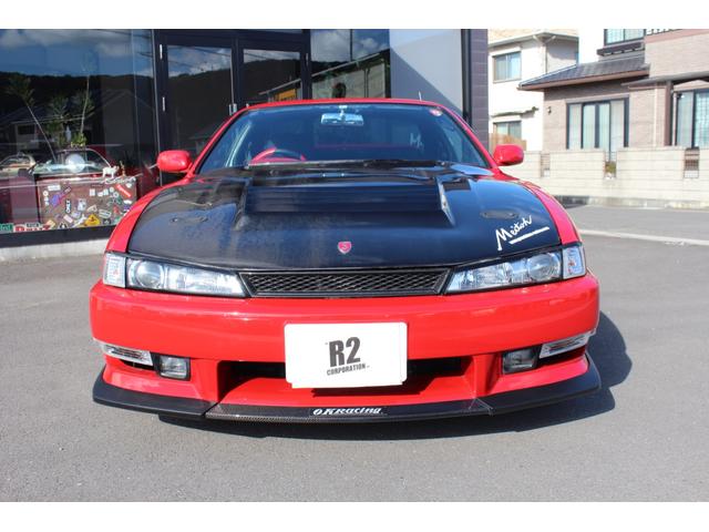 中古車 日産 シルビア Ｑ'ｓ エアロ Ｄ－ＭＡＸカーボンボンネット＆ルーフスポイラー ＨＫＳハイパーマックスＳ車高調  ＳＳＲプロフェッサーＳＰ１７インチメッキアルミホイール アペックスＮ１マフラー ナビ地デジフルセグＴＶ レッド色替全塗装 香川 クルマカイト ...