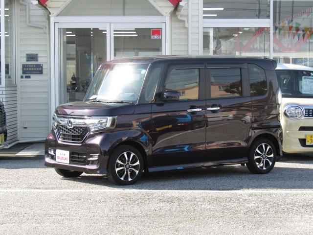 Ｎ－ＢＯＸカスタム Ｇ・Ｌホンダセンシング　衝突被害軽減ブレーキ　バックカメラ　クルーズコントロール　メモリーナビ　フルセグＴＶ　ＤＶＤ再生　ＣＤ　ＥＴＣ　スマートキー　ベンチシート　アルミホイール　両側スライド・片側電動スライドドア（2枚目）