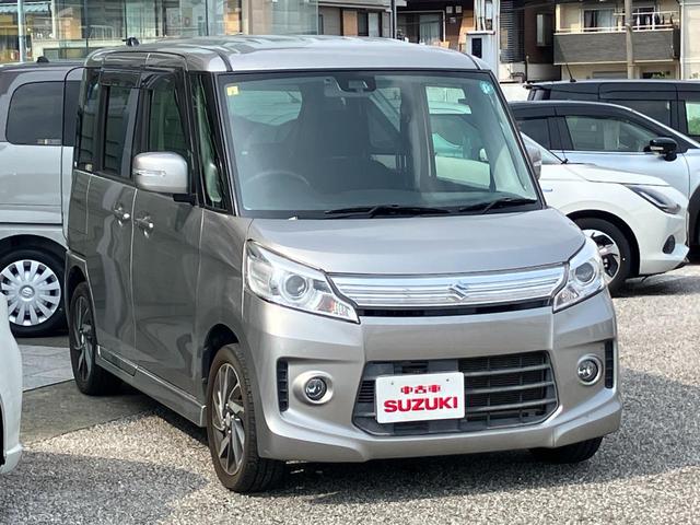 スペーシアカスタム TS レーダーブレーキサポート スマートフォン連携ナビゲーション装着車 両側パワースライドドア ETC バックモニター プッシュスタート スマートキー ディスチャージヘッドライト(4枚目)