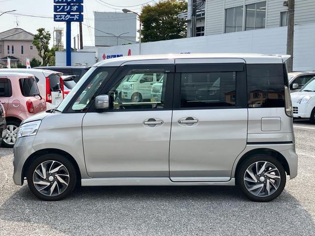 スペーシアカスタム TS レーダーブレーキサポート スマートフォン連携ナビゲーション装着車 両側パワースライドドア ETC バックモニター プッシュスタート スマートキー ディスチャージヘッドライト(11枚目)