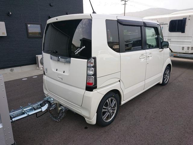 Ｎ－ＢＯＸ Ｇ・Ｌパッケージ　車検整備付／左側パワースライドドア／軽貨物トレーラー／積載量１５０ｋｇ／全長６ｍ７８ｃｍ／牽引免許不要／トレーラー車検令和８年４月１７日／構造変更済／ケンウッドＤＶＤ／ＵＳＢ（6枚目）