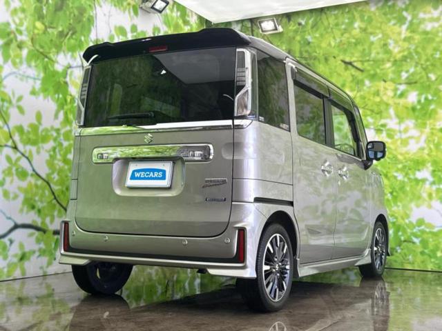 スペーシアカスタム ハイブリッドXSターボ 新品タイヤ/保証書/純正 9インチ SDナビ/セーフティサポート(スズキ)/両側電動スライドドア/シートヒーター/全方位モニター用カメラ/シート ハーフレザー/ヘッドランプ LED/USBジャック(3枚目)