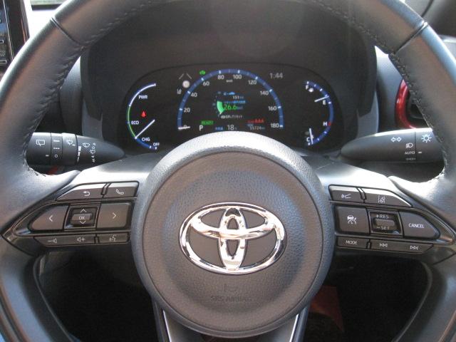 ヤリスクロス ハイブリッドＺ　モデリスタエアロ　衝突軽減ブレーキ　Ｂｌｕｅｔｏｏｔｈ　フルセグテレビ　バックカメラ　ＥＴＣ　クルーズコントロール　３６０度＋リアカメラドライブレコーダー　プッシュスタート　スマートキー（18枚目）