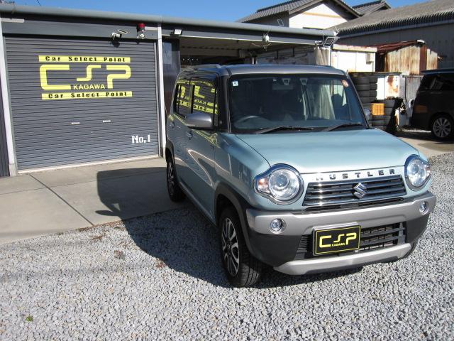 ハスラー ＪスタイルＩＩＩ　衝突軽減ブレーキ　ナビ　フルセグＴＶ　Ｂｌｕｅｔｏｏｔｈ　ＣＤ　ＤＶＤ　スマートキー　プッシュスタート　ＥＴＣ　シートヒーター　アイドリングストップ　オフブルーメタリックＩＩ（5枚目）