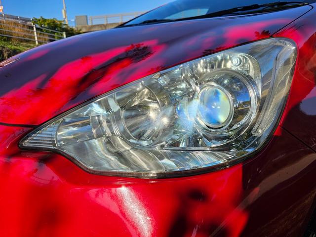 アクア G 社外15インチアルミホイール 社外メモリーナビ フルLED化 フルセグTV Bluetooth CD/DVD スマートキー プッシュスタート オートエアコン オートライト(33枚目)