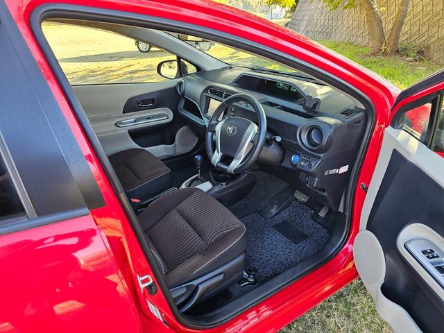 アクア G 社外15インチアルミホイール 社外メモリーナビ フルLED化 フルセグTV Bluetooth CD/DVD スマートキー プッシュスタート オートエアコン オートライト(70枚目)