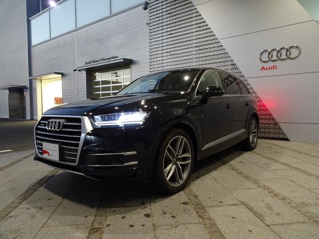 Q7 認定中古車 禁煙車 修復歴無 マトリクスLED アダプティブエアサス 5ツインスポークマットチタングレー21インチ 3列目シート サラウンドビュー バーチャルコックピット カープレイ(3枚目)
