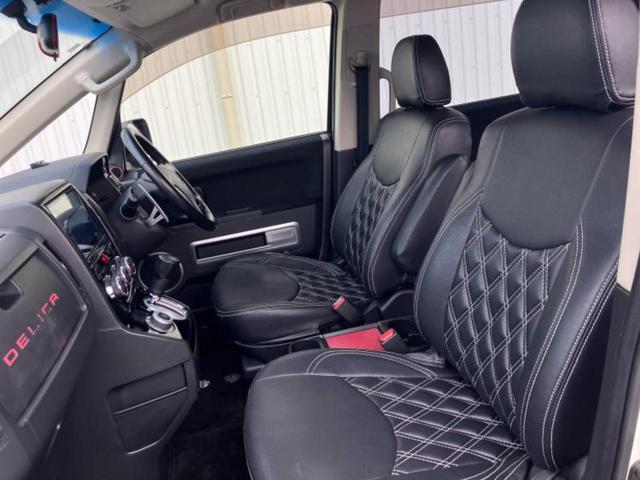 デリカＤ：５ ４ＷＤ　Ｄパワーパッケージ　新品タイヤ／社外　９インチ　ＳＤナビ／フリップダウンモニター　社外　１０．１インチ／両側電動スライドドア／シートヒーター　前席／電動バックドア／ヘッドランプ　ＨＩＤ／ＥＴＣ／ＥＢＤ付ＡＢＳ　４ＷＤ（7枚目）