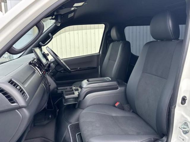 ハイエースバン ロングスーパーGLダークプライム2 保証書/衝突安全装置/両側電動スライドドア/車線逸脱防止支援システム/シート ハーフレザー/ETC/EBD付ABS/横滑り防止装置/エアバッグ 運転席/エアバッグ 助手席/MTモード付き ワンオーナー(6枚目)