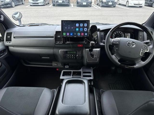 ハイエースバン ロングスーパーGLダークプライム2 保証書/衝突安全装置/両側電動スライドドア/車線逸脱防止支援システム/シート ハーフレザー/ETC/EBD付ABS/横滑り防止装置/エアバッグ 運転席/エアバッグ 助手席/MTモード付き ワンオーナー(9枚目)