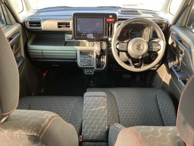 スペーシアギア ハイブリッドＸＺターボ　新品タイヤ／保証書／純正　９インチ　ナビ／セーフティサポート（スズキ）／両側電動スライドドア／シートヒーター　前席／全方位モニター／車線逸脱防止支援システム／パーキングアシスト　バックガイド　ターボ（9枚目）