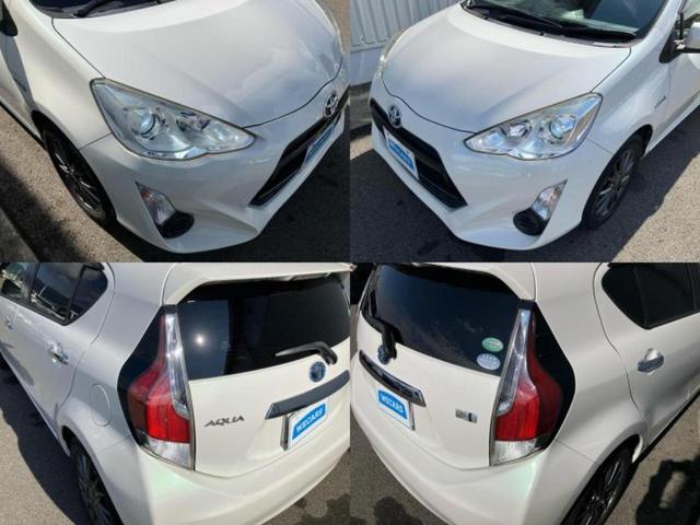 アクア Sスタイルブラック 新品タイヤ/保証書/純正 SDナビ/衝突安全装置/車線逸脱防止支援システム/ヘッドランプ LED/ETC/EBD付ABS/横滑り防止装置/アイドリングストップ/フルセグTV/エアバッグ 運転席 記録簿(50枚目)