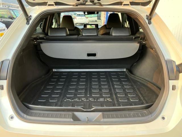 ハリアー Gレザーパッケージ 新品タイヤ/モデリスタエアロ/純正 SDナビ/デジタルインナーミラー/トヨタセーフティセンス/シートヒーター 前席/車線逸脱防止支援システム/シート 合皮/電動バックドア 衝突被害軽減システム ETC(8枚目)