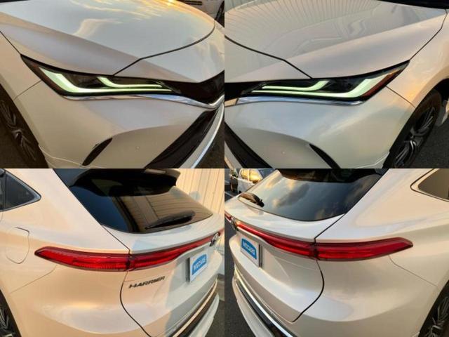 ハリアー Gレザーパッケージ 新品タイヤ/モデリスタエアロ/純正 SDナビ/デジタルインナーミラー/トヨタセーフティセンス/シートヒーター 前席/車線逸脱防止支援システム/シート 合皮/電動バックドア 衝突被害軽減システム ETC(51枚目)