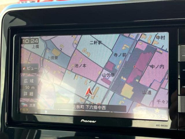 スペーシア ハイブリッドX 純正 SDナビ/セーフティサポート(スズキ)/両側電動スライドドア/シートヒーター/車線逸脱防止支援システム/ヘッドランプ LED/ETC/EBD付ABS/横滑り防止装置/アイドリングストップ(10枚目)