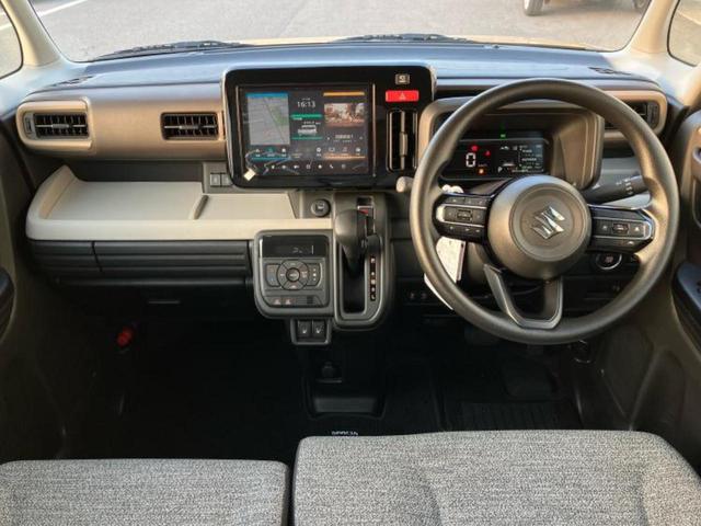 スペーシア ハイブリッドＸ　純正　９インチ　メモリーナビ／セーフティサポート（スズキ）／両側電動スライドドア／シートヒーター　前席／全方位モニター／車線逸脱防止支援システム／ヘッドランプ　ＬＥＤ／Ｂｌｕｅｔｏｏｔｈ接続（9枚目）