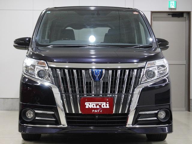 エスクァイア ハイブリッドGi SDナビ・バックカメラ・ETC・フリップダウンモニター・両側パワースライドドア・衝突軽減システム・クルーズコントロール・合皮レザーシート・シートヒーター・AUTOライト・LEDライト・レーダー探知機(2枚目)