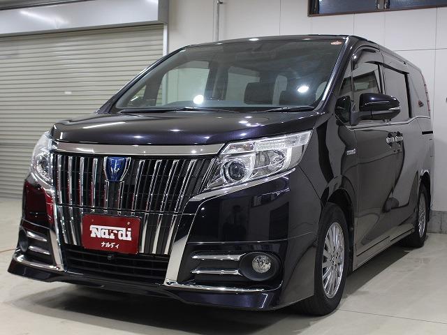 エスクァイア ハイブリッドGi SDナビ・バックカメラ・ETC・フリップダウンモニター・両側パワースライドドア・衝突軽減システム・クルーズコントロール・合皮レザーシート・シートヒーター・AUTOライト・LEDライト・レーダー探知機(3枚目)