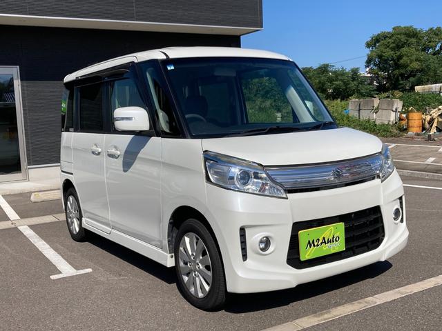 スペーシアカスタム XS ナビ テレビ バックカメラ ETC スマートキー プッシュスタート 純正アルミホイール アイドリングストップ オートエアコン(3枚目)