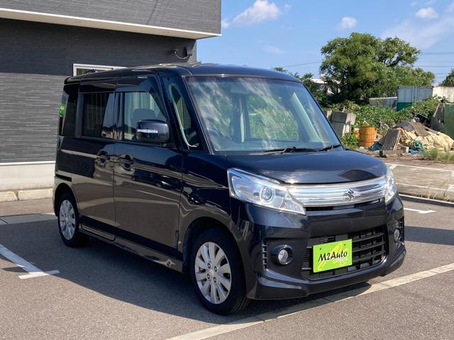 スペーシアカスタム XS ナビ ワンセグテレビ Bluetooth 片側パワースライドドア プッシュスタート スマートキー アイドリングストップ アルミホイール(3枚目)