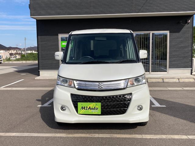 パレットSW TS ナビ フルセグTV Bluetooth CD DVD 両側パワースライドドア スマートキー プッシュスタート オートライト オートエアコン 純正アルミホイール(2枚目)