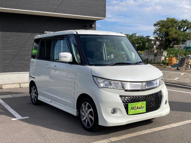 パレットSW TS ナビ フルセグTV Bluetooth CD DVD 両側パワースライドドア スマートキー プッシュスタート オートライト オートエアコン 純正アルミホイール(3枚目)