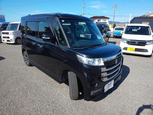 スペーシアカスタムZ ターボ メモリーナビ フルセグテレビ アイドリングストップ スマートキー ETC 衝突安全ボディ 盗難防止システム HID シートヒーター オートクルーズコントロール 頸部衝撃緩和ヘッドレスト オートライト(9枚目)