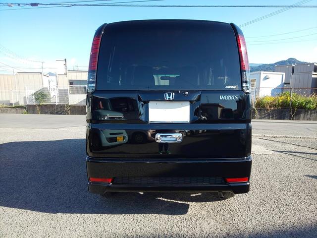 バモス G 4WD 5Fマニュアル フルタイム4WD (ナイトホークブラック・パール) ミュージックサーバー ローダウン LEDヘッドライト キーレスエントリー ETC(7枚目)