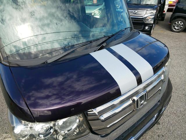 Ｎ－ＢＯＸカスタム Ｇ・ターボＬパッケージ　後期型　両側パワスラ　衝突軽減ブレーキ　（プレミアムベルベットパープルＰ）　ドライブレコーダー　バックカメラ　メモリーナビ　ワンセグテレビ　頸部衝撃緩和ヘッドレスト　アイドリングストップ（10枚目）