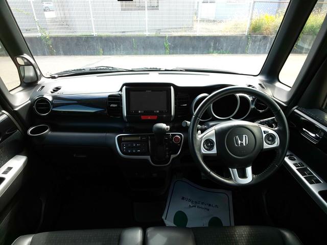 Ｎ－ＢＯＸカスタム Ｇ・ターボＬパッケージ　後期型　両側パワスラ　衝突軽減ブレーキ　（プレミアムベルベットパープルＰ）　ドライブレコーダー　バックカメラ　メモリーナビ　ワンセグテレビ　頸部衝撃緩和ヘッドレスト　アイドリングストップ（11枚目）