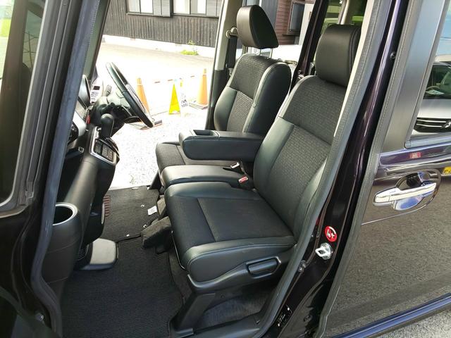 Ｎ－ＢＯＸカスタム Ｇ・ターボＬパッケージ　後期型　両側パワスラ　衝突軽減ブレーキ　（プレミアムベルベットパープルＰ）　ドライブレコーダー　バックカメラ　メモリーナビ　ワンセグテレビ　頸部衝撃緩和ヘッドレスト　アイドリングストップ（35枚目）