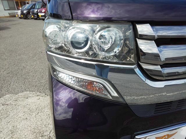 Ｎ－ＢＯＸカスタム Ｇ・ターボＬパッケージ　後期型　両側パワスラ　衝突軽減ブレーキ　（プレミアムベルベットパープルＰ）　ドライブレコーダー　バックカメラ　メモリーナビ　ワンセグテレビ　頸部衝撃緩和ヘッドレスト　アイドリングストップ（49枚目）