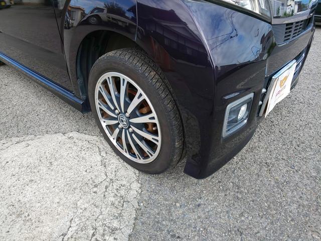 Ｎ－ＢＯＸカスタム Ｇ・ターボＬパッケージ　後期型　両側パワスラ　衝突軽減ブレーキ　（プレミアムベルベットパープルＰ）　ドライブレコーダー　バックカメラ　メモリーナビ　ワンセグテレビ　頸部衝撃緩和ヘッドレスト　アイドリングストップ（53枚目）