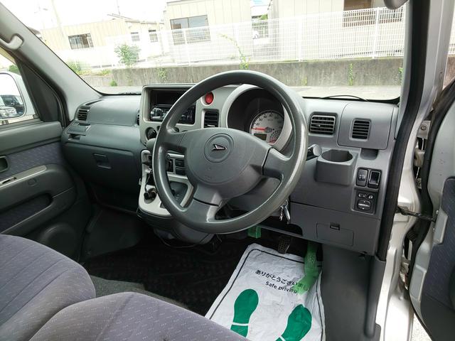 アトレーワゴン カスタムターボR 両側スライドドア HIDヘッドライト (ファインシルバーメタリック) キーレスエントリー 衝突安全ボディ ベンチシート フルフラット(13枚目)