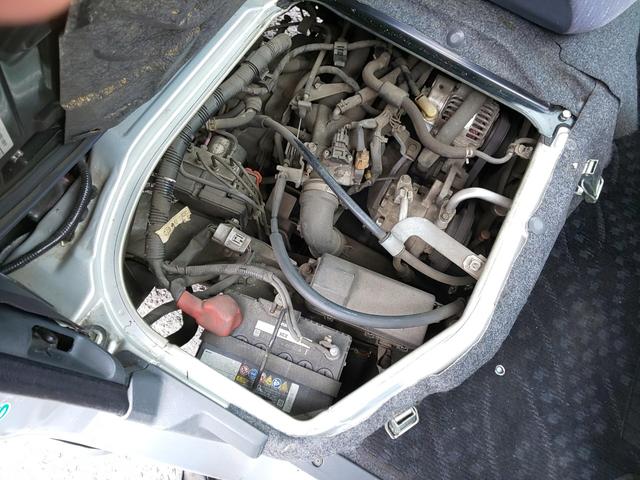 アトレーワゴン カスタムターボR 両側スライドドア HIDヘッドライト (ファインシルバーメタリック) キーレスエントリー 衝突安全ボディ ベンチシート フルフラット(42枚目)